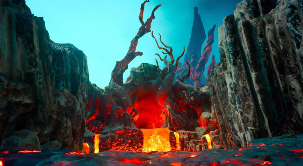 FF15のビブから受注可能なサブクエスト『ビブの思惑』で撮影する『ラバティオ火山』です。